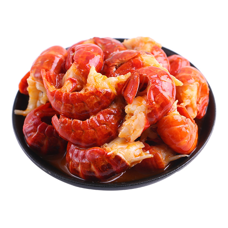 香辣麻辣十三香活鲜小龙虾虾尾虾球虾仁虾肉即食熟食小海鲜罐装