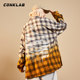 CONKLAB Wang Yibo The same tide brand gradient plaid shirt male ins loose couple long-sleeved shirt jacket spring CONKLAB Wang Yibo The same tide brand gradient plaid shirt male ins loose couple long-sleeved shirt jacket spring