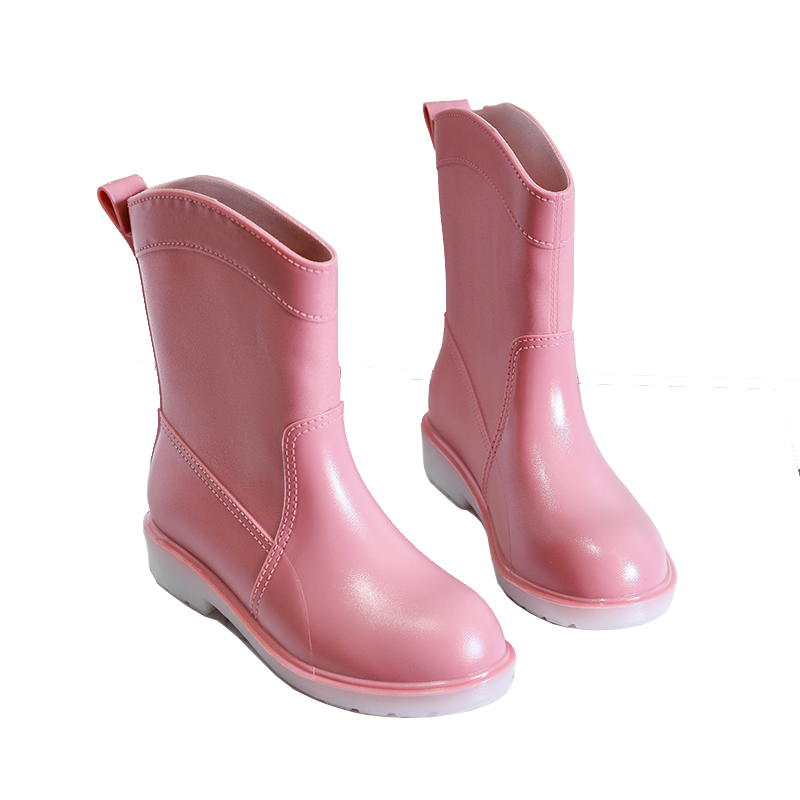 蓉黛佳玉日系机车雨鞋女夏新款水鞋时尚水靴雨鞋