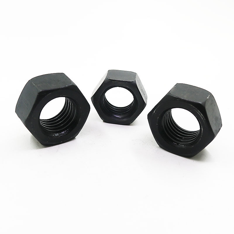 8级高强度发黑六角螺母螺帽gb6170m2m3m4m5m6m8m10m12m16m18m20螺母