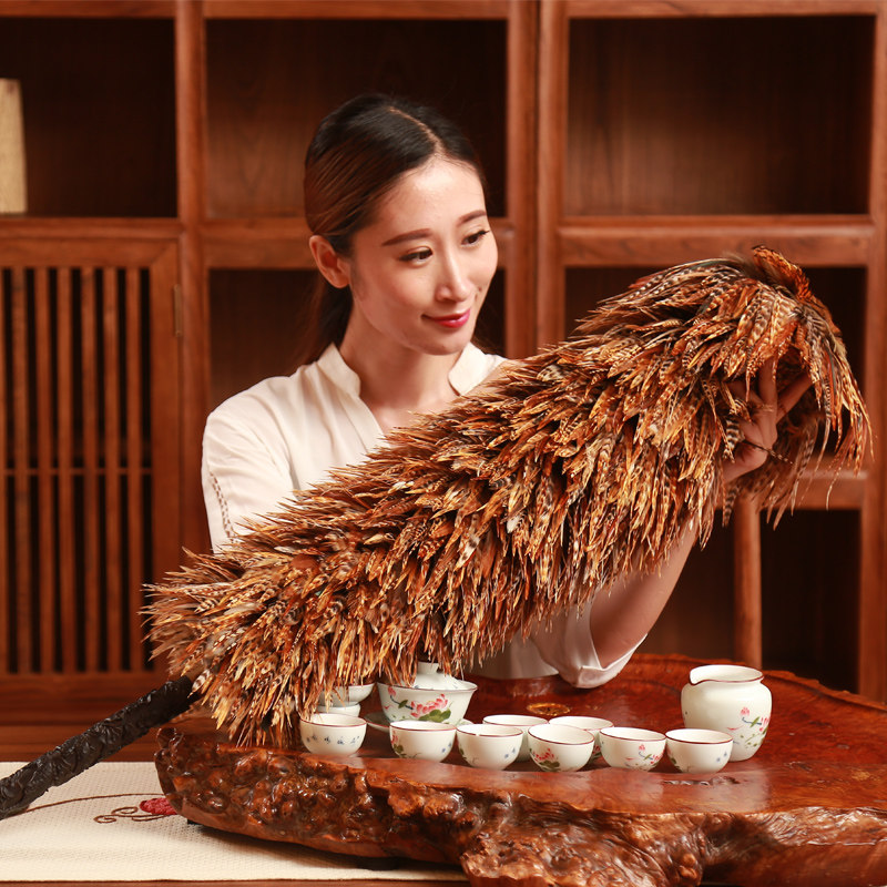 鸡毛禅子汽车家用扫灰除尘不易掉毛墙面天花板可伸缩鸡毛掸子毯子