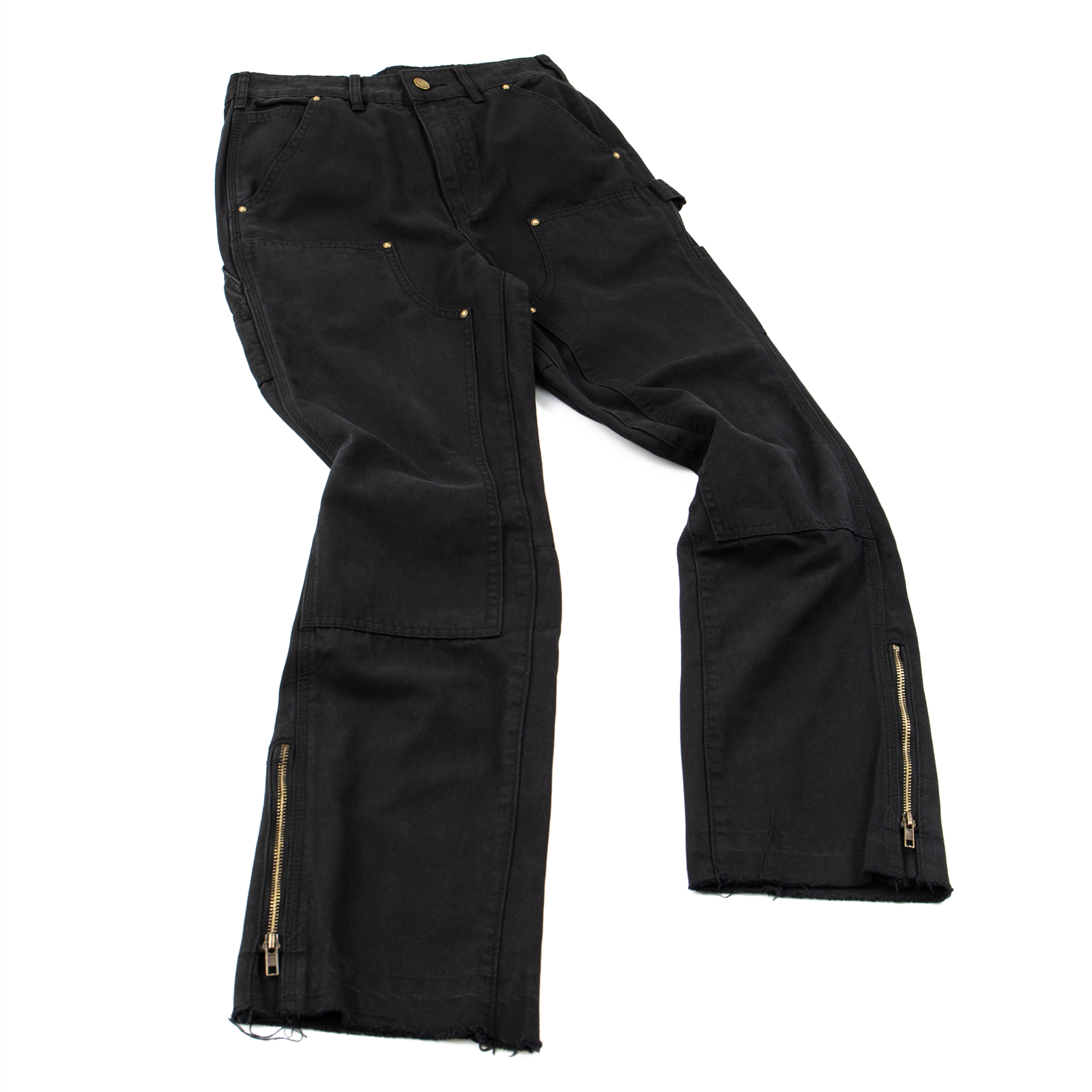 NOVACAM新款高街vibe美式裤子拉链微喇叭国潮伐木工装裤休闲裤男