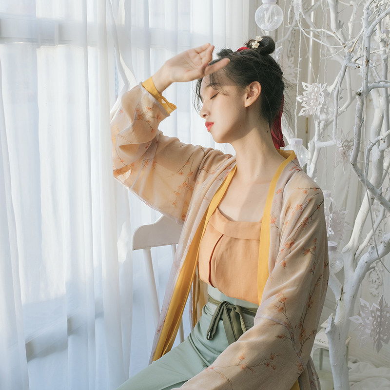 吊带百搭宋制汉女装春夏汉元素镜水陆离9色仿宋民族服装