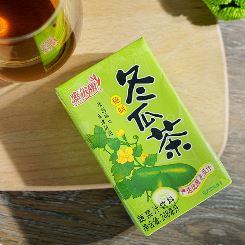 惠尔康植物凉茶花草茶冬瓜茶菊花茶蜂蜜杭白菊饮品整箱饮料16盒装
