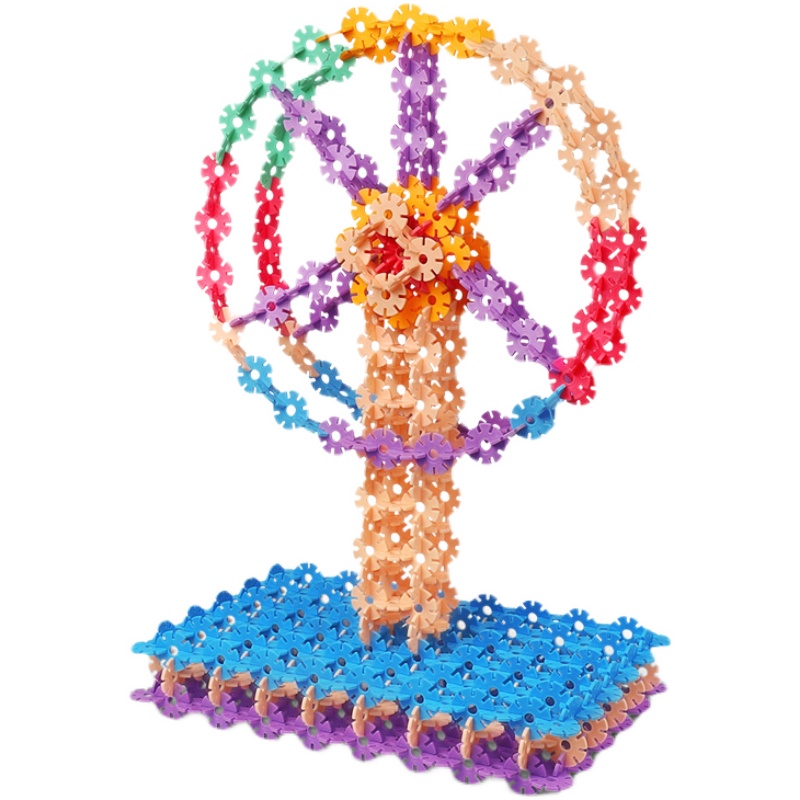 益智乐高加厚大号雪花片儿童拼插积木幼儿园男孩女孩塑料积木