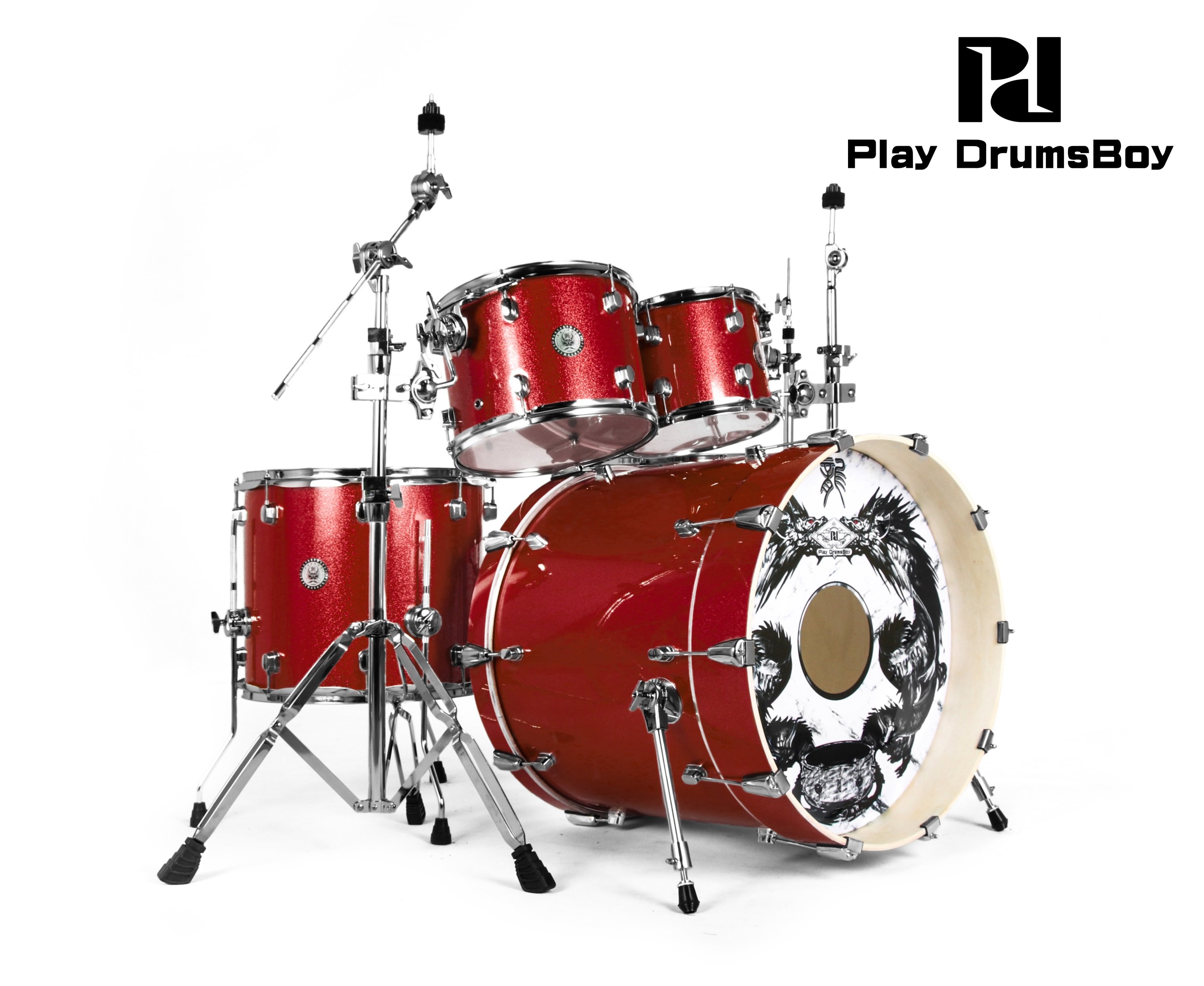 标准儿童乐器爵士鼓架子鼓pd系列龙系列playdrumsboy架子鼓