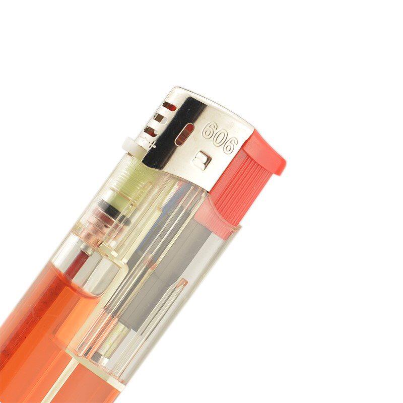 普通打火机一次性家用男士50支一盒潮流透明经典一次性打火机