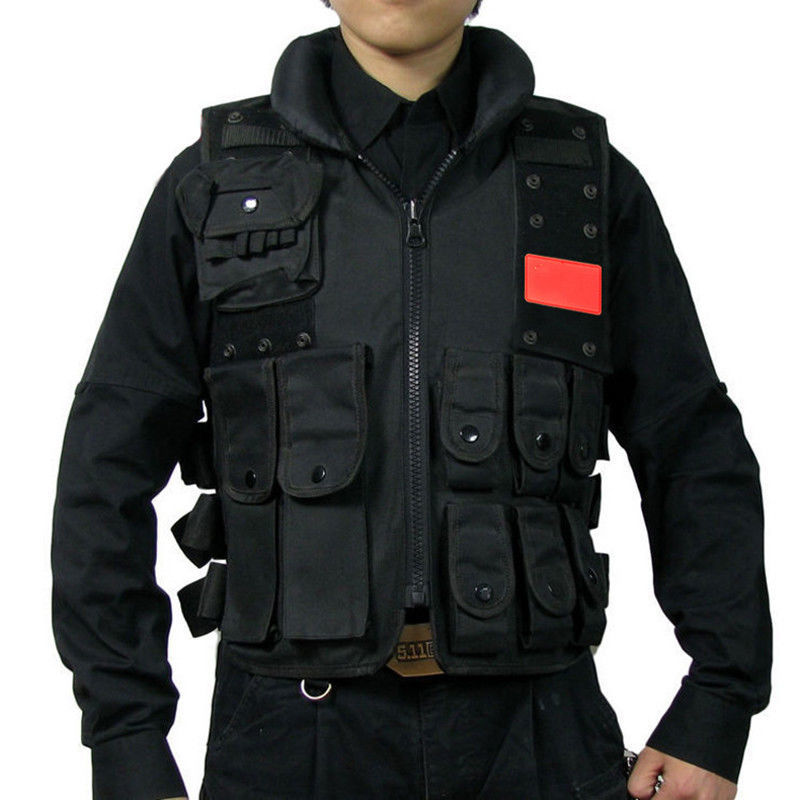 战术背心马甲作战三级装备儿童帆布多功能迷彩电动玩具枪