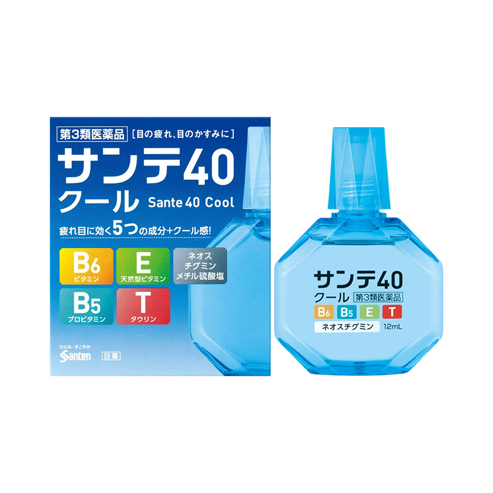 日本参天cool抗疲劳视线模糊眼药水12ml结膜充血国际五官用药