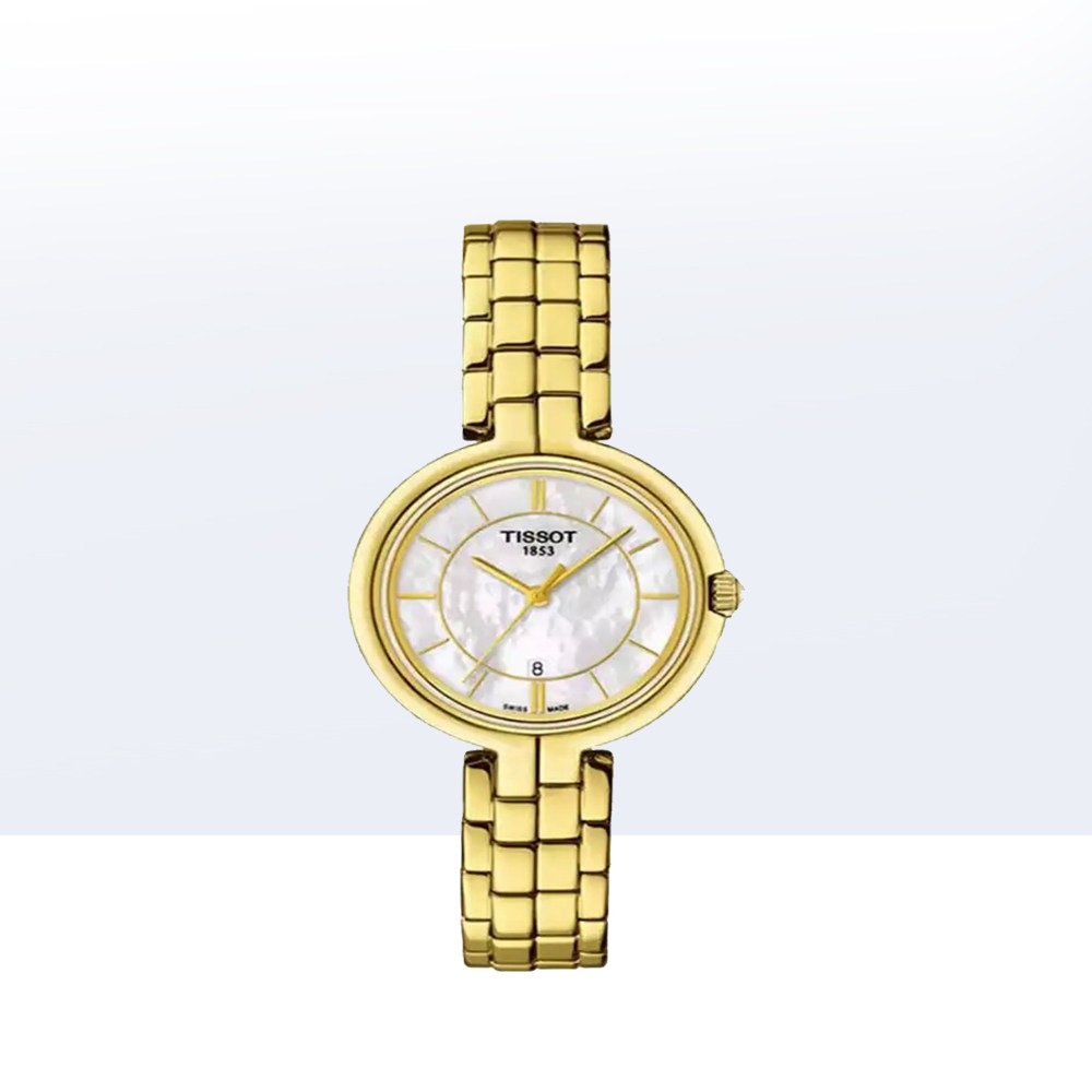 直营tissot天梭弗拉明戈系列时尚女士石英腕表瑞士腕表