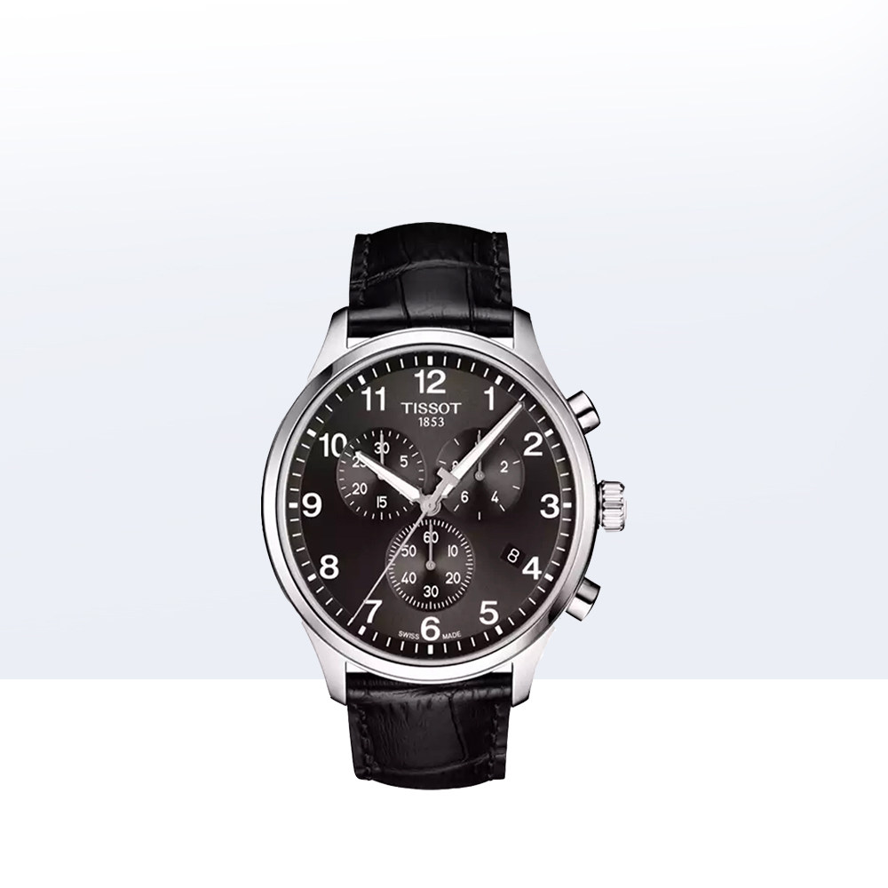 直营tissot天梭速驰系列男士运动石英表手表皮带瑞士腕表