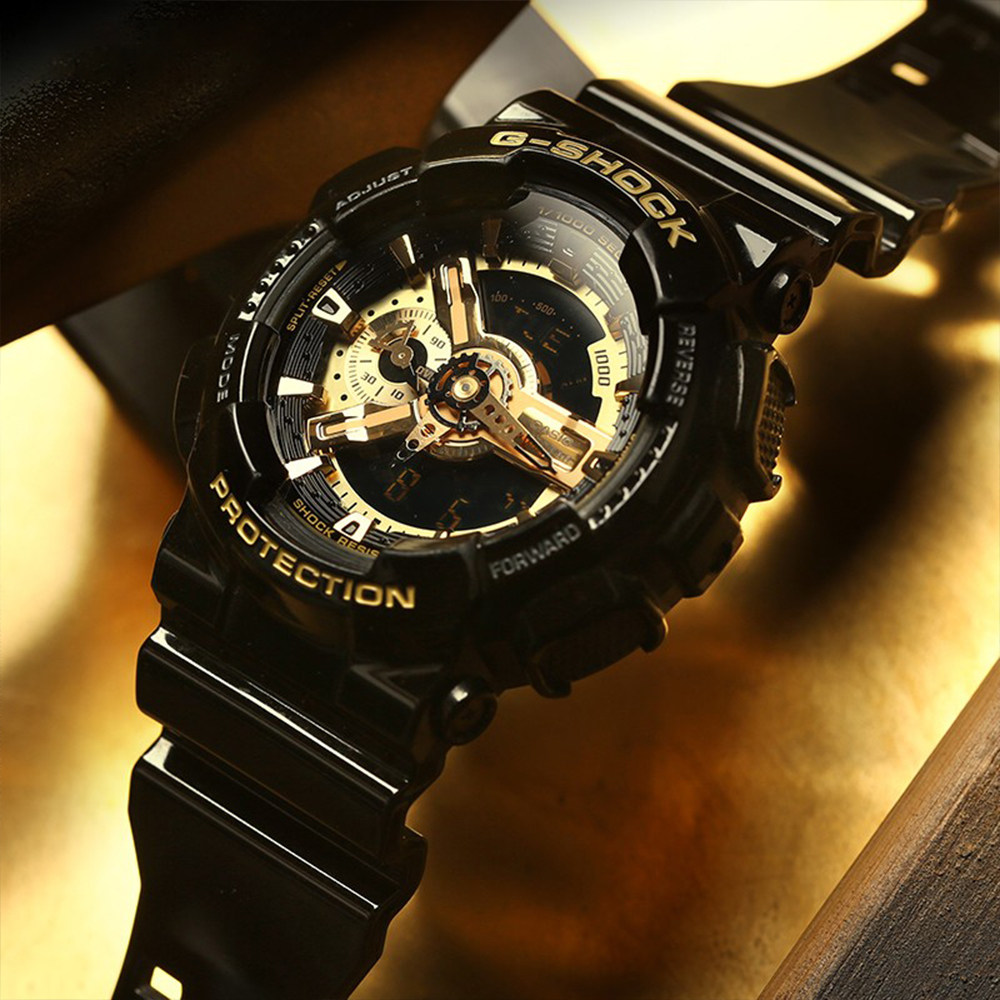 直营卡西欧casiogshockga100cf时尚运动双显防震男表日韩腕表