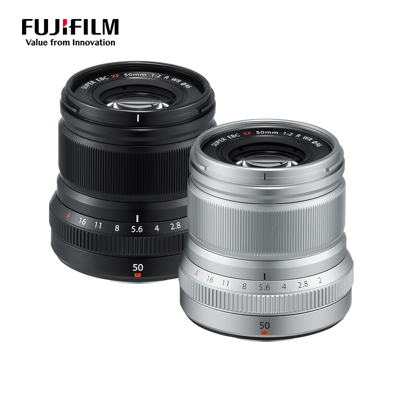 自营富士fujifilmxf50mmf2wr定焦人像镜头银色单反镜头
