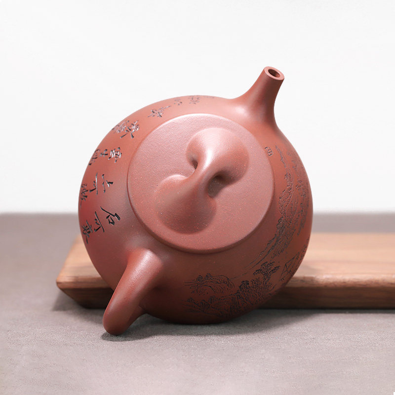 壶天福地陈宏林宏林原矿紫泥紫砂壶纯手工大品茶茶壶茶壶