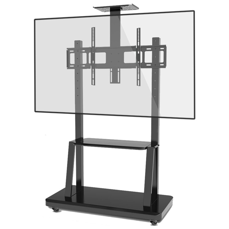 电视机可移动支架落地推车一体机立式通用小米75寸电视机架