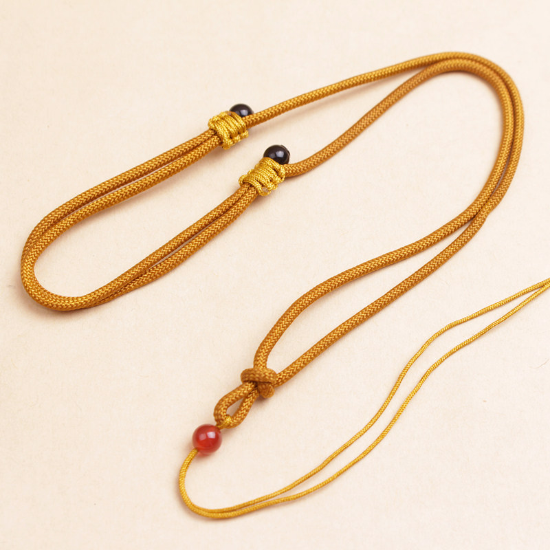 手工编织红玛瑙项链绳买二送一