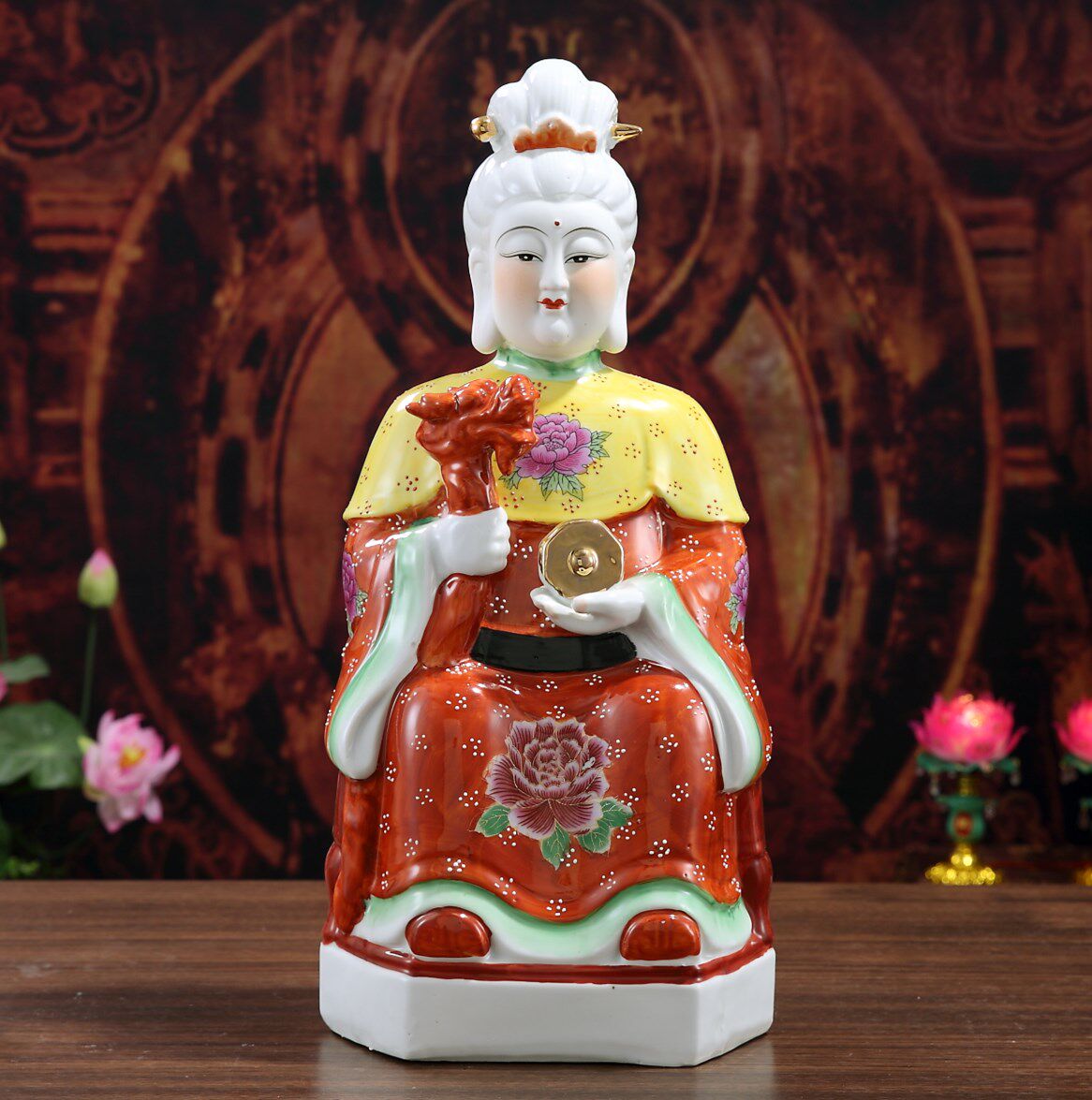 泰山奶奶无生老母骊山老母泰山圣母碧霞元君神像佛像供奉摆件