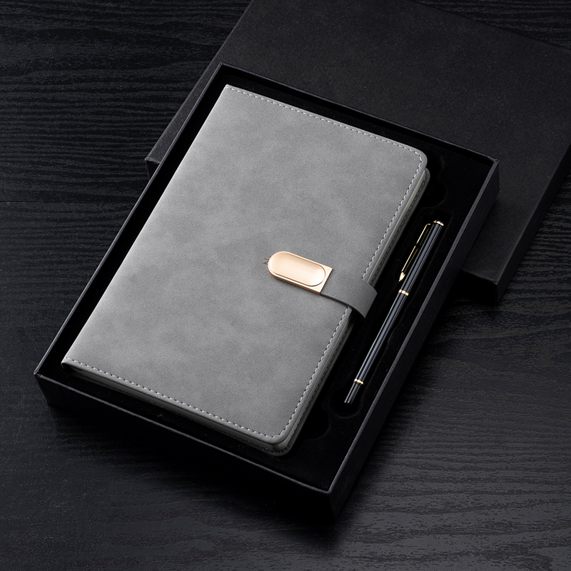 本子商务羊巴办公用品logo可印定制记录会议工作会笔记本