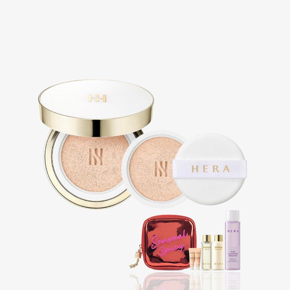 韩国直邮hera赫妍赫拉光采气垫粉底液spf50pa15g遮瑕