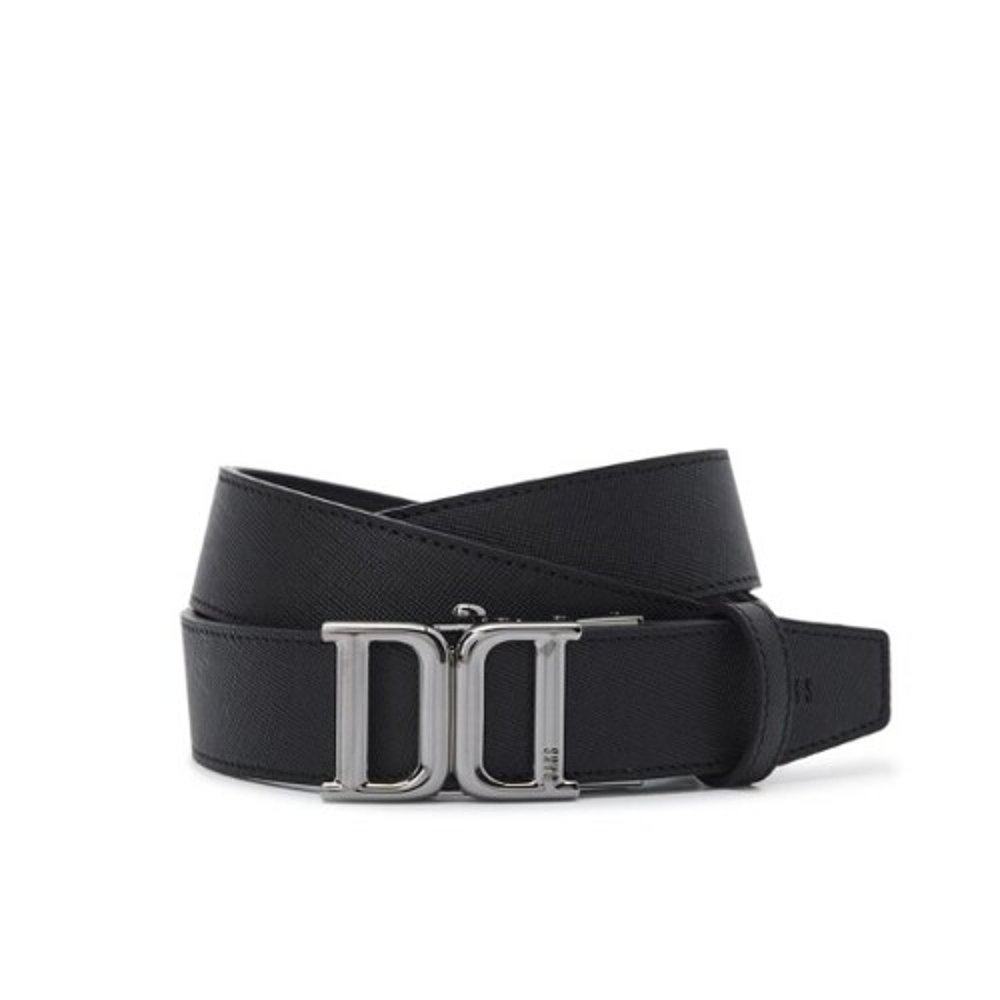 韩国直邮daks手提包黑色dd徽标皮革自动皮带腰带