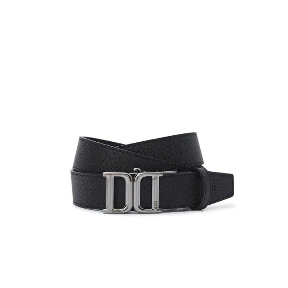 韩国直邮daks手提包黑色dd徽标皮革自动皮带腰带