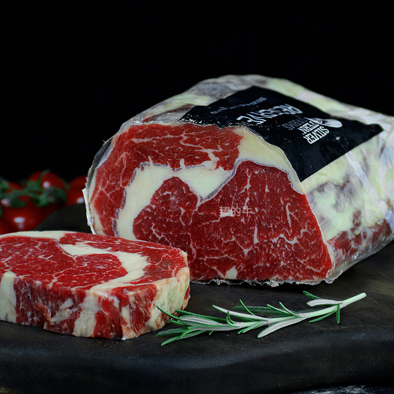 臻的的牛新西兰肉眼原切牛排5片家庭装草大块牛排