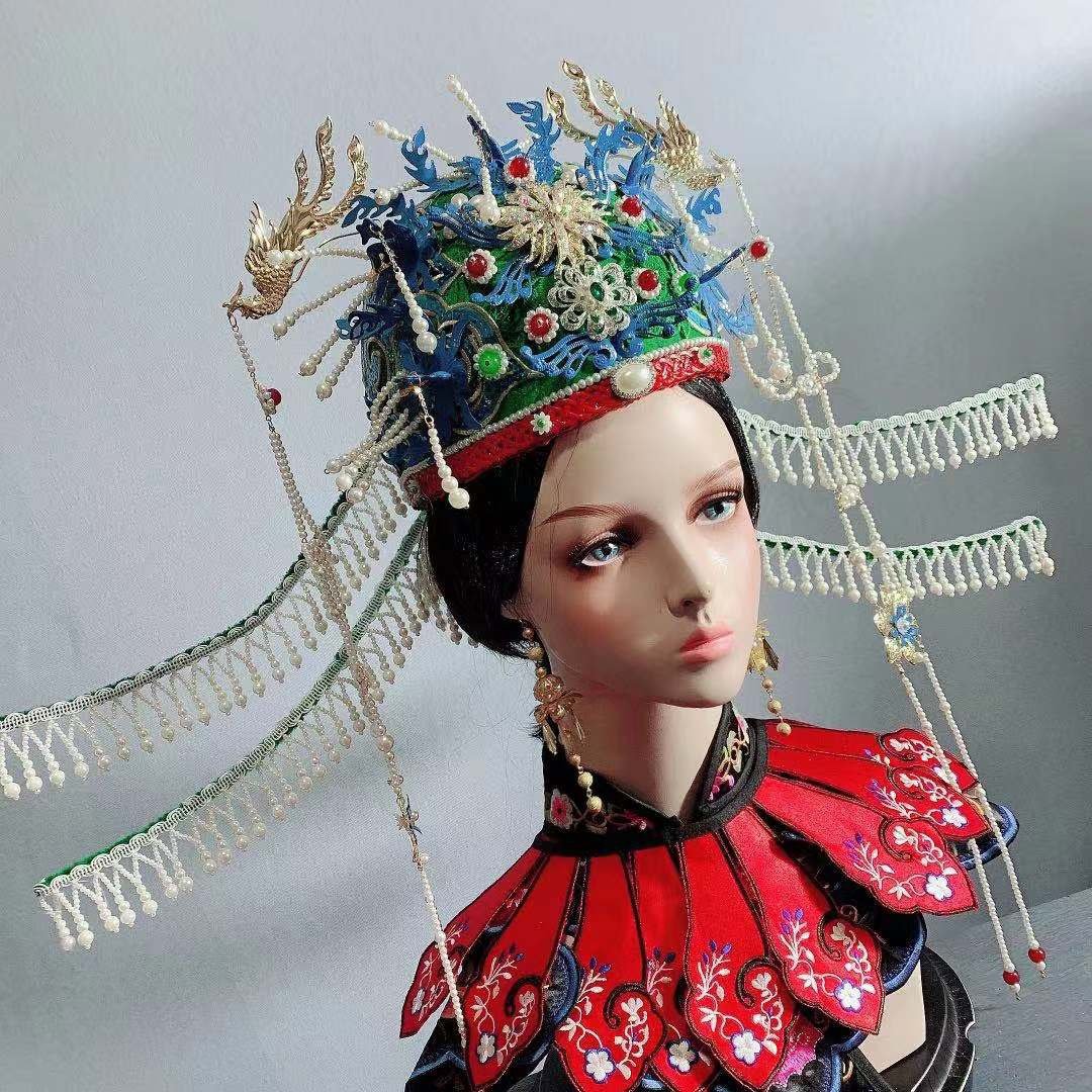 凤冠明制博鬓头古装婚礼中式制发宋制发拍照走秀发饰