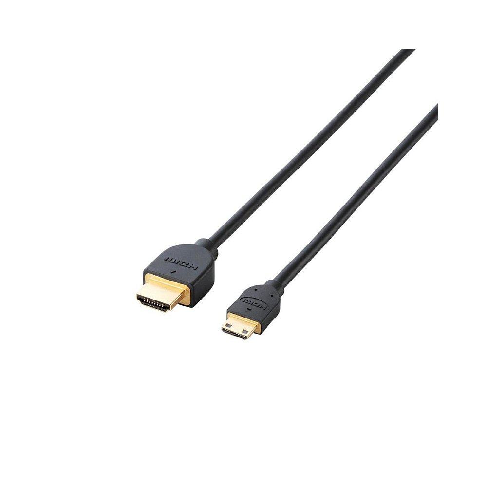 日本直邮elecom宜丽客转换换线平板电脑hdmi微型2米hdmi线