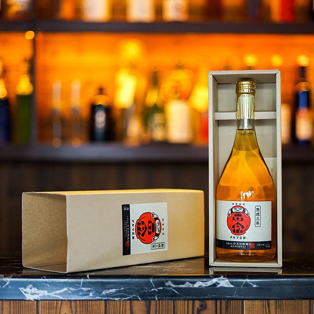 日本直邮达摩正宗熟成三年古酒清酒原装进口伴手清酒