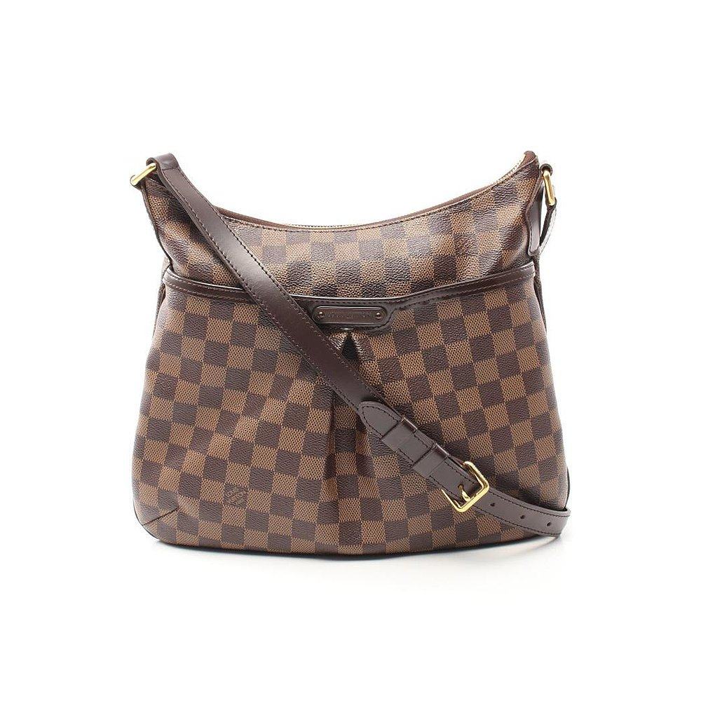 日本直邮中古lv路易威登bloomsburypm乌黑黑色棋盘格肩包通用款女包