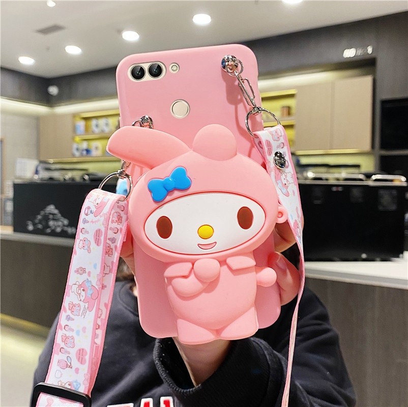 斜跨nova2plus钱包零钱背带保护套硅胶bacal00机壳手机手机保护套