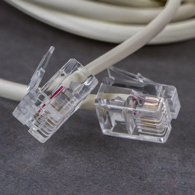 choseal宽带5米3米跳线成品连接线延长电话rj11线材