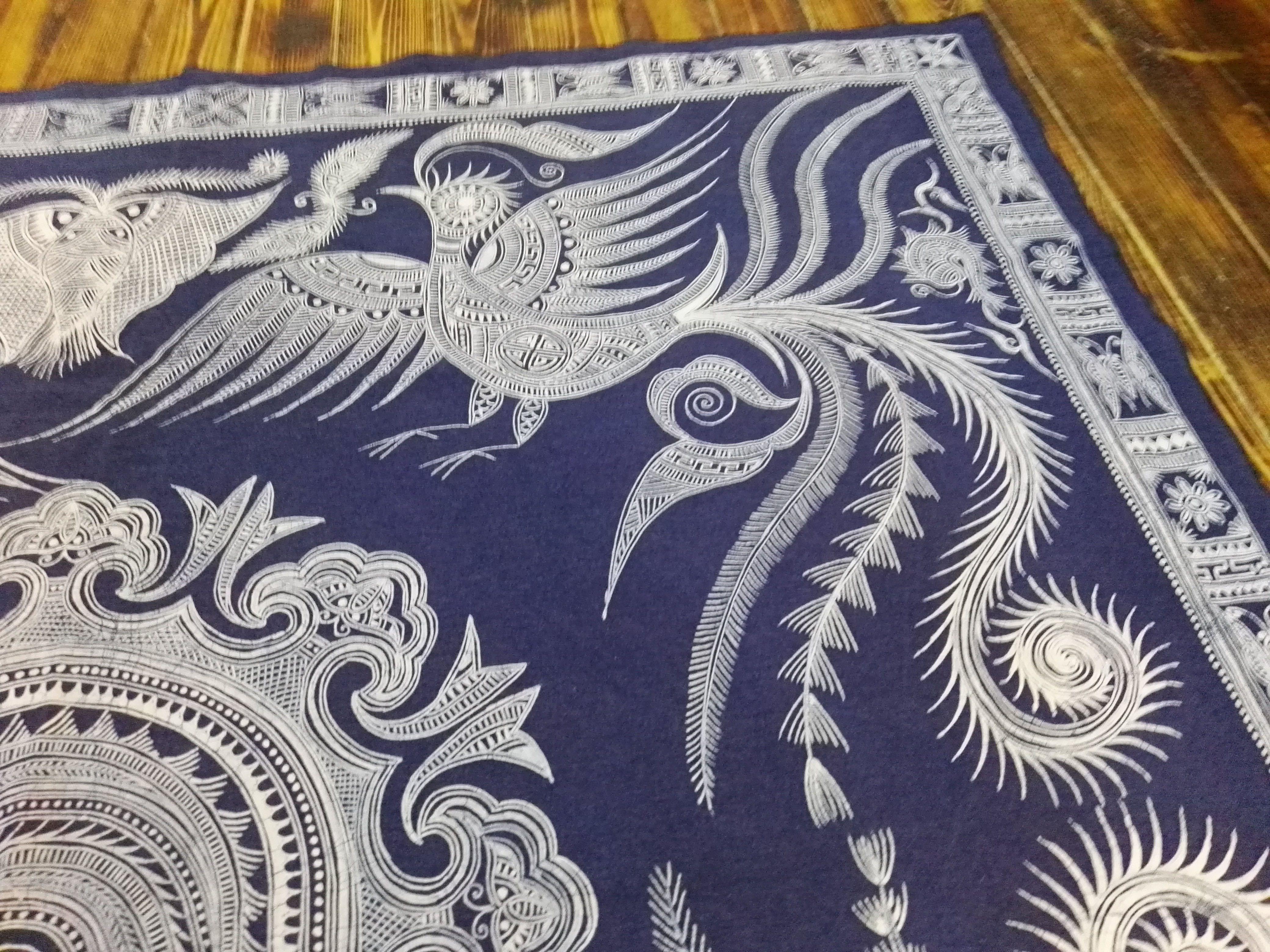 蜡染新品丹寨桌布定制苗族技艺贵州礼物文创苗族蜡染