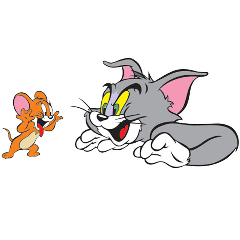 猫和老鼠车贴汤姆猫杰瑞车门装饰遮挡刮痕创意个性卡通汽车装饰贴