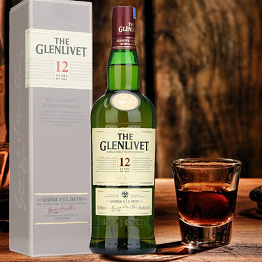 欧洲直购theglenlivet格兰威特12年陈酿单一麦芽威士忌