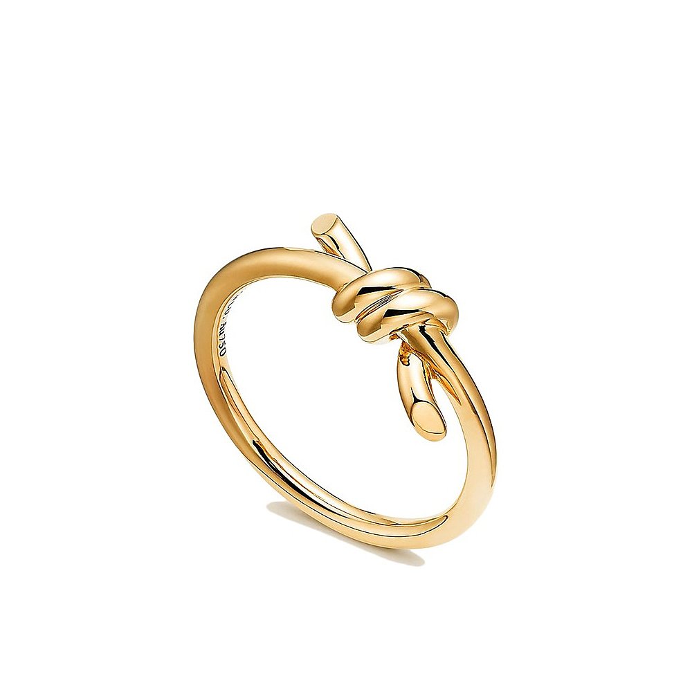 欧洲knot黄金金黄金18k系列新款直邮春夏蒂芙尼戒指