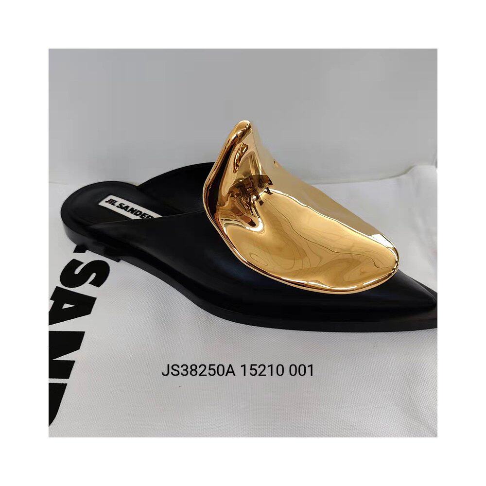 香港直邮jilsander22ss异形金扣拖鞋js38250a15210时尚休闲鞋