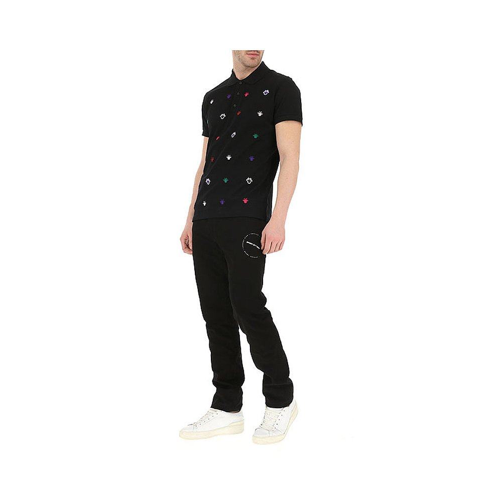 香港直邮diorhomme黑色小蜜蜂贴片polo733j819m0448t恤