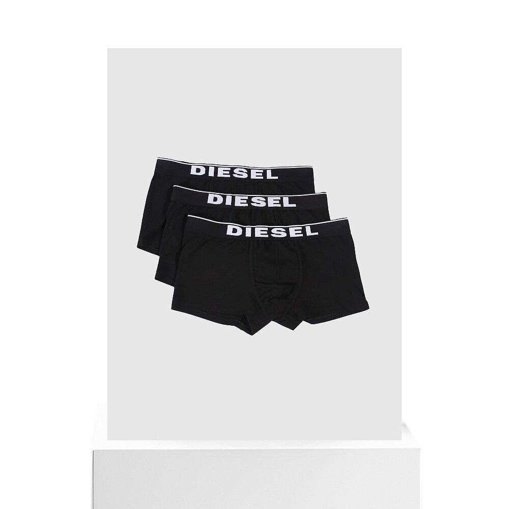 欧洲直邮diesel迪赛男士黑色字母印花棉质内裤平角裤
