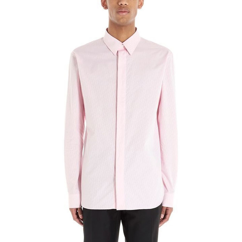 香港直邮diorhomme男士粉色长袖衬衫衬衫