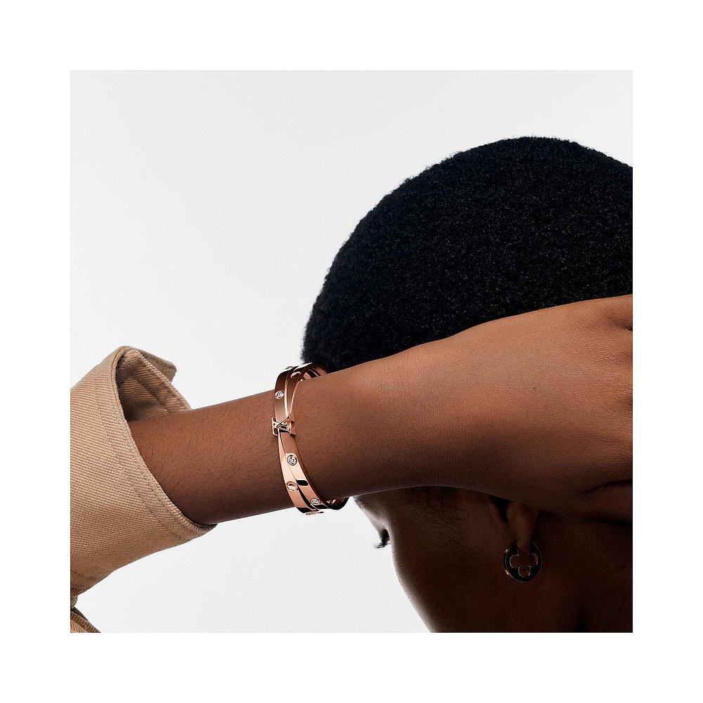 欧洲直邮预售两周louisvuitton金色empreinte手镯玫瑰手镯