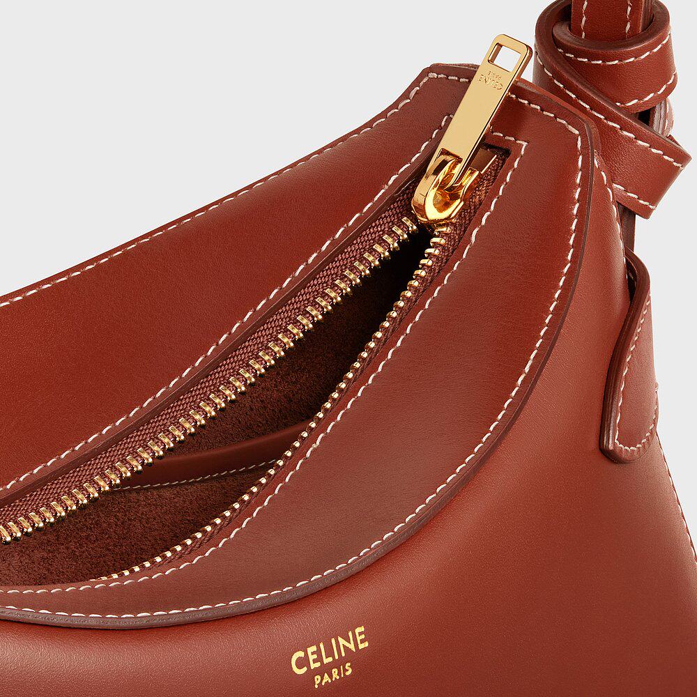 高奢跑腿欧洲直邮celine思琳单肩斜挎包棕色法式通用款女包