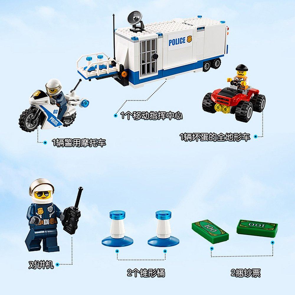 德国直邮lego乐高城市系列60139移动指挥中心积木建构