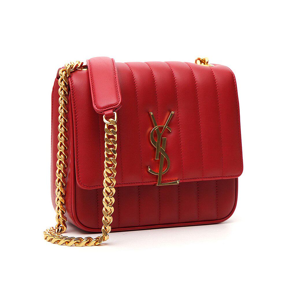 香港直邮ysl圣罗兰女士红色羊羔羔皮斜挎包532612-0yd0j-6805女士包袋