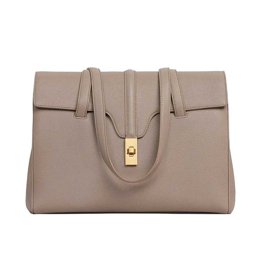 欧洲直邮celine赛琳新款soft系列中号卵石色粒女士包袋