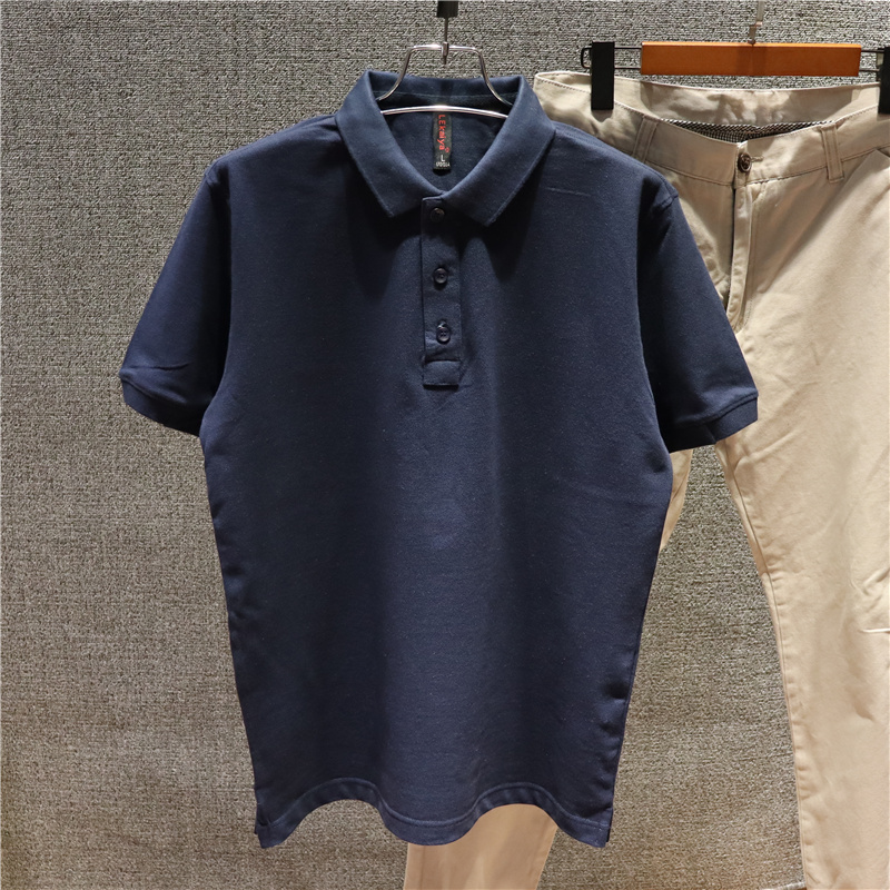喜吉良纯色棉质短袖polo衫男修身翻领短袖t恤休闲保罗衫春夏新款