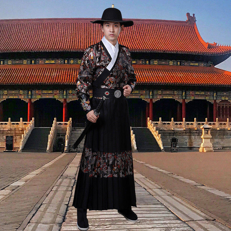 护腕飞鱼服贴锦衣卫衣服男曳撒汉服婚礼服麒麟汉服