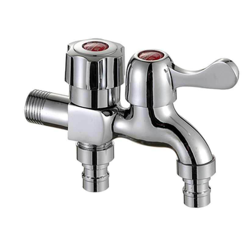 洗衣机双头水龙头一进二出分流水器分两路三头通水管洗衣机龙头