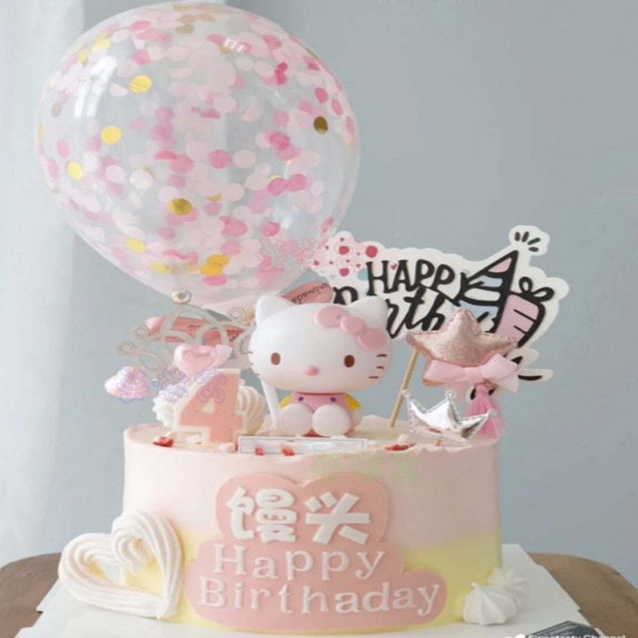 时刻陪你深圳生日蛋糕同城配送儿童女孩宝宝工作网红双层唯美女童