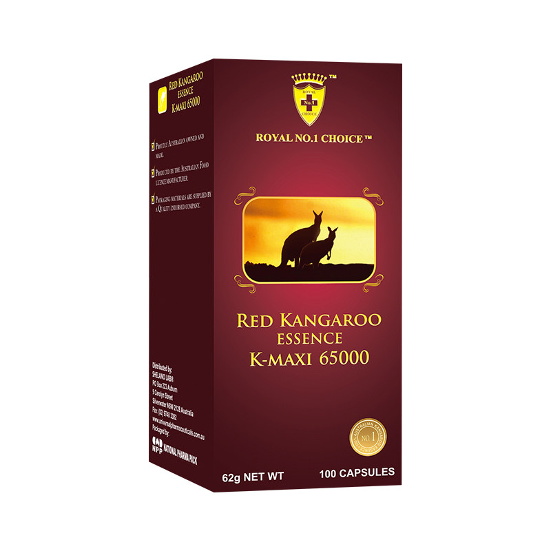 wealthyhealth澳洲进口正品红袋鼠精胶囊100粒舒缓锌疲劳补充精力